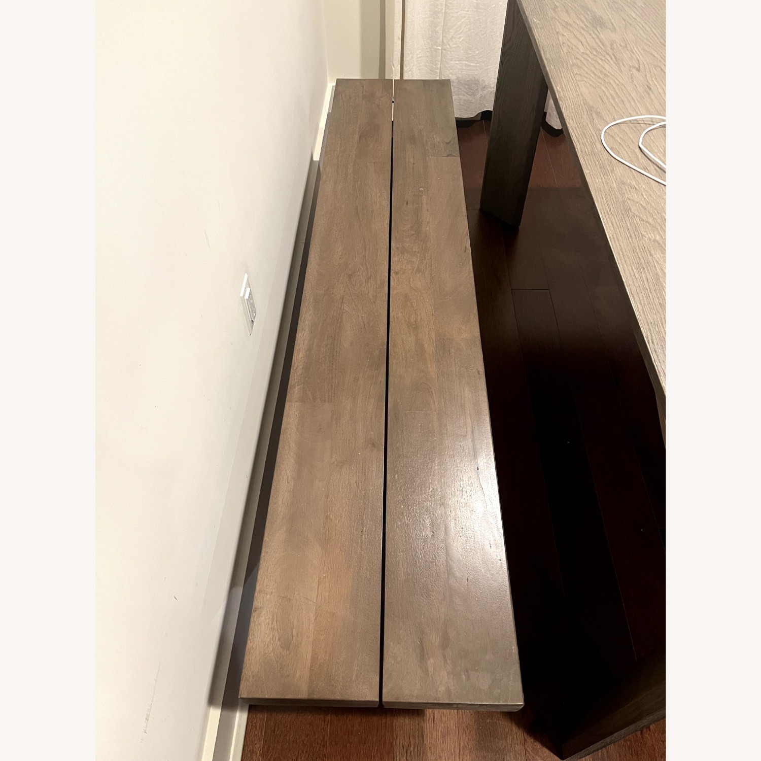 West Elm Hayden Dark Brown Wood Bench - image-2