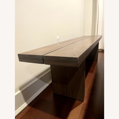 Used West Elm Hayden Dark Brown Wood Bench for sale on AptDeco