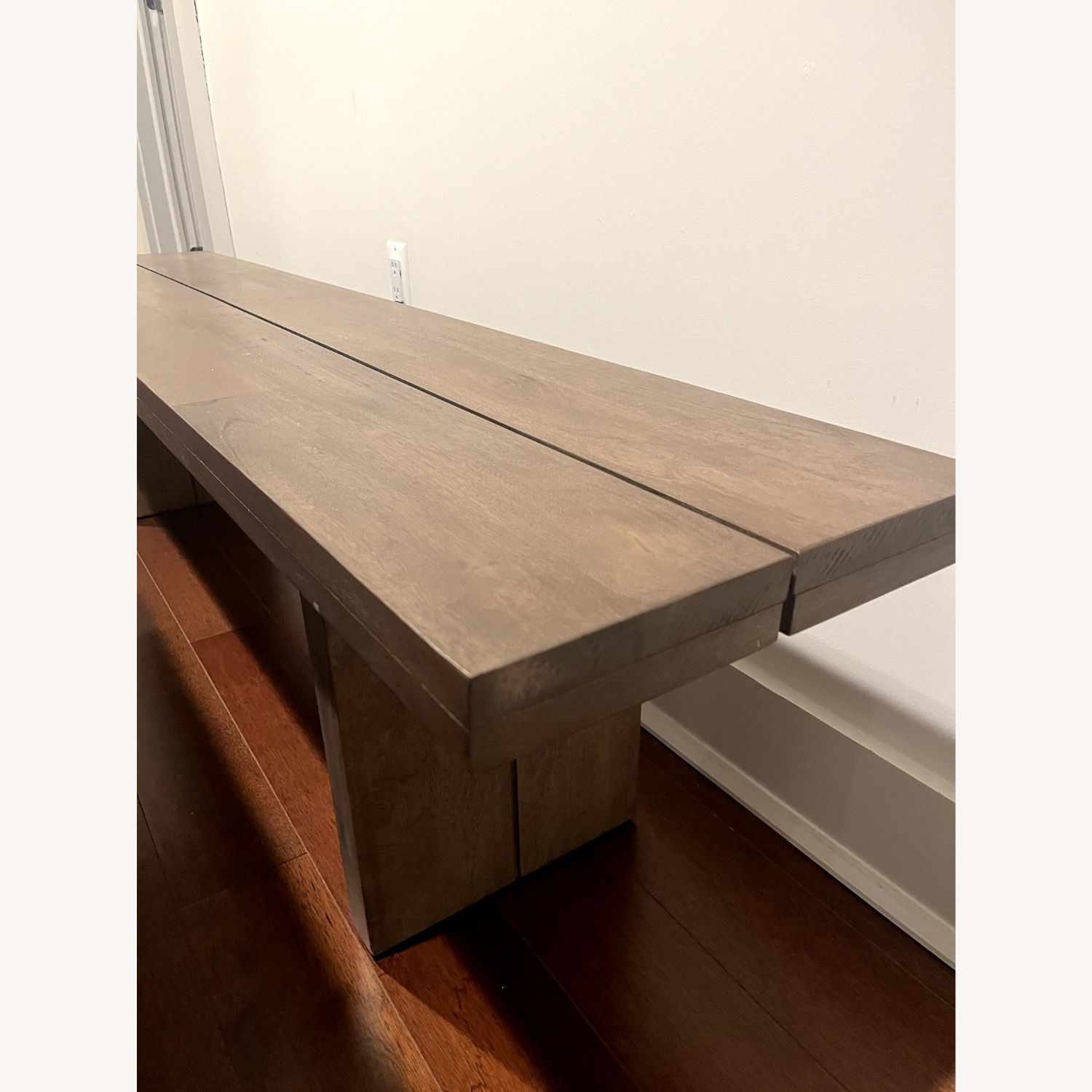 West Elm Hayden Dark Brown Wood Bench - image-4