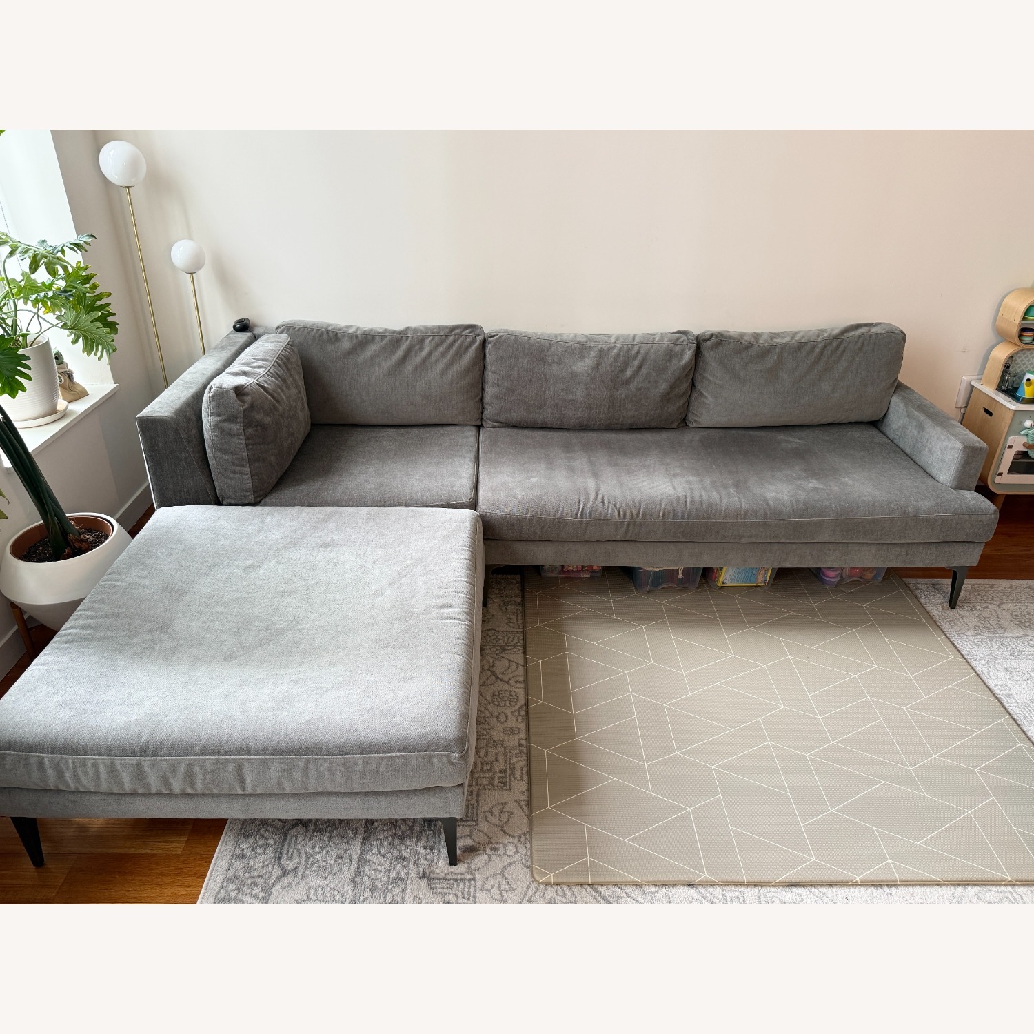 West Elm Andes 3-Piece Ottoman Sectional  - image-2