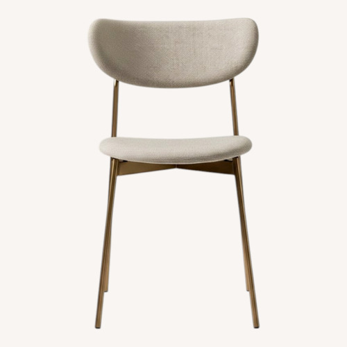 Used Set of 3 West Mid-Century Modern Petal Upholstered Dining Chairs for sale on AptDeco