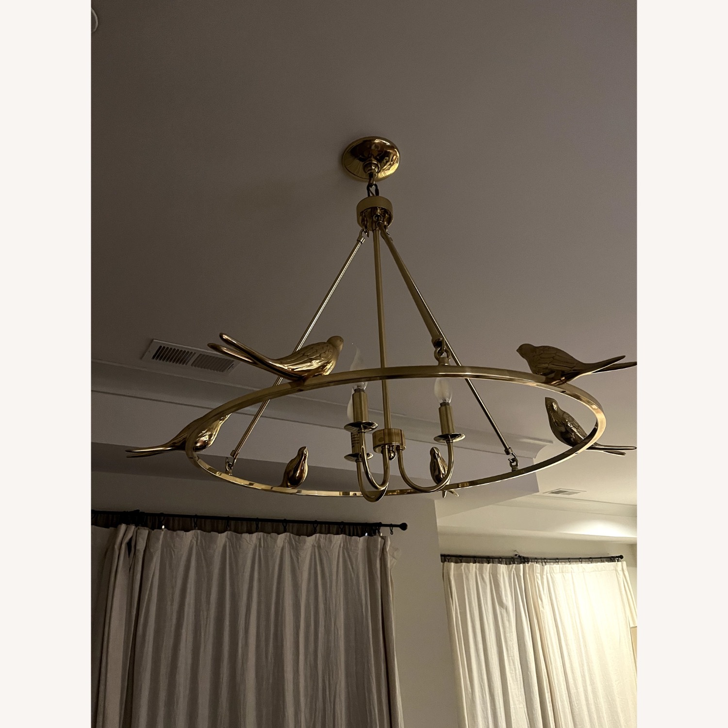 Anthropologie Golden Perch Chandelier - image-2