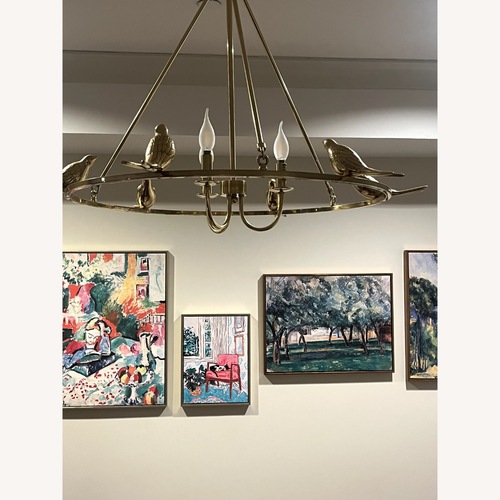 Used Anthropologie Golden Perch Chandelier for sale on AptDeco