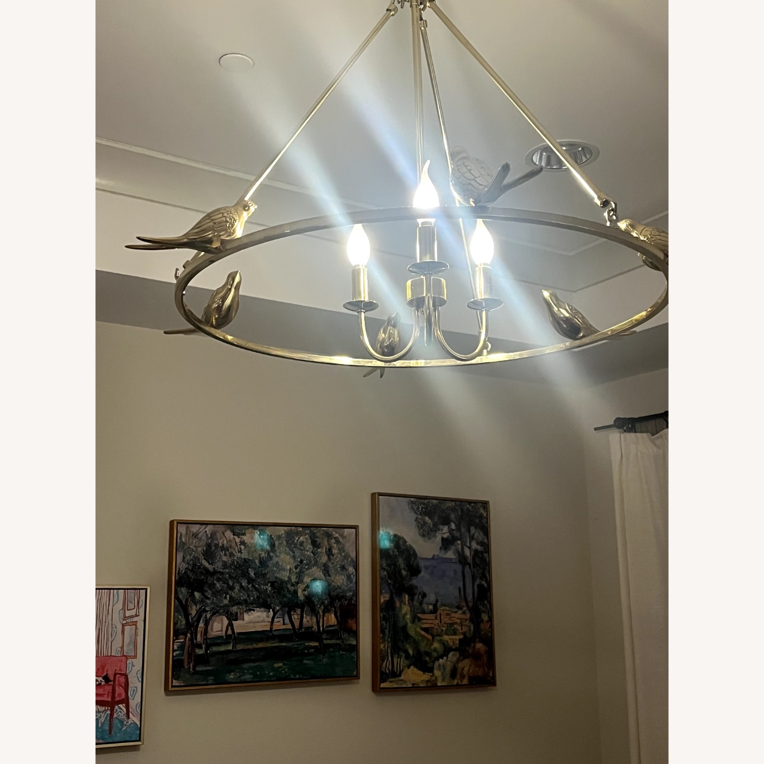 Anthropologie Golden Perch Chandelier - image-3