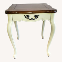 Vintage/Antique Light Brown Wood Side Tables