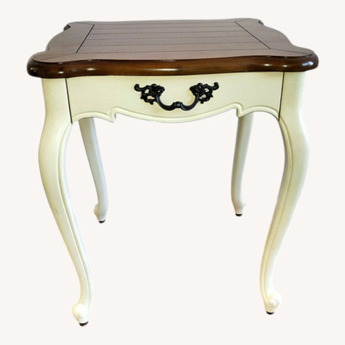 Used Vintage/Antique Light Brown Wood Side Tables for sale on AptDeco