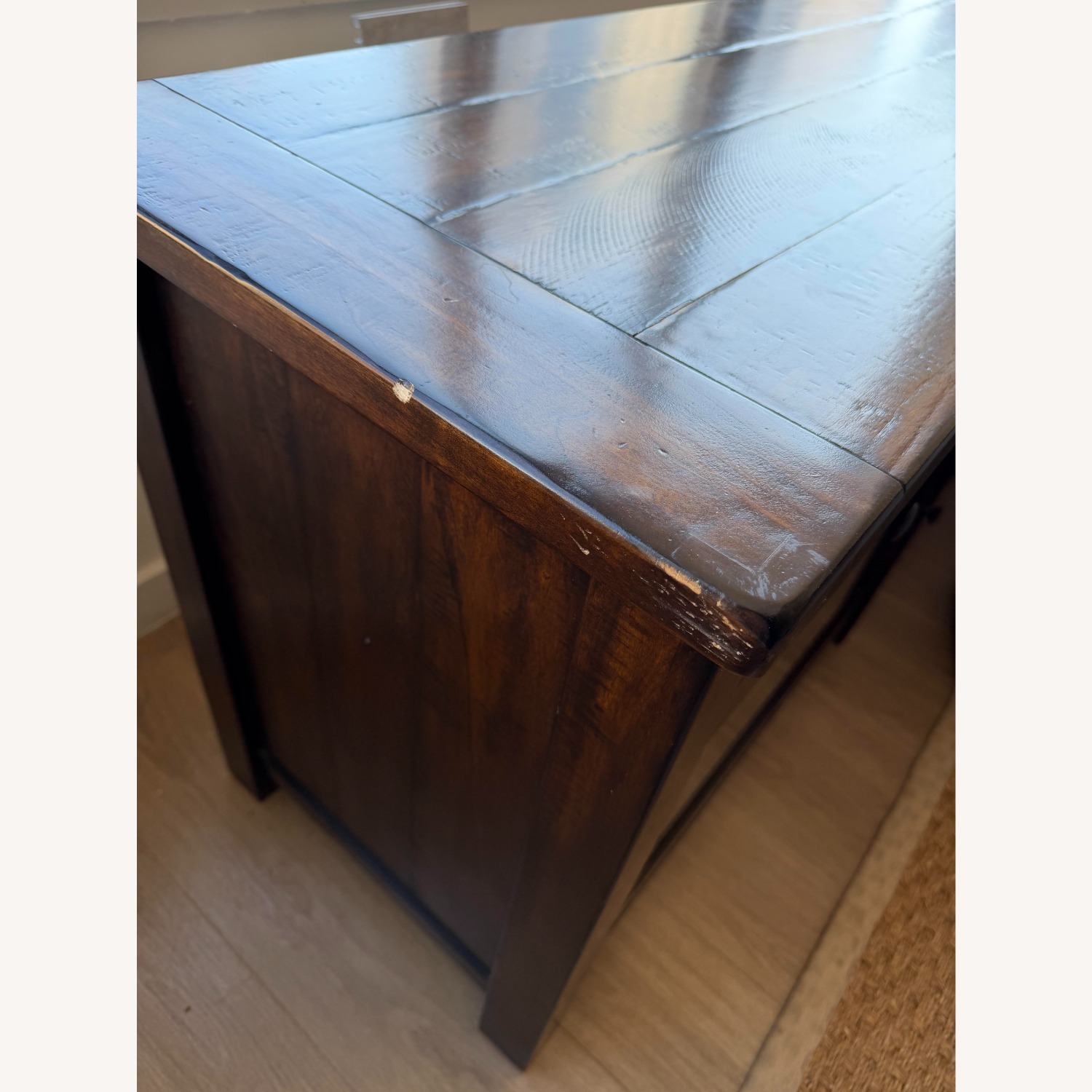 Pottery Barn Benchwright Dark Brown Wood Media Storage - image-6