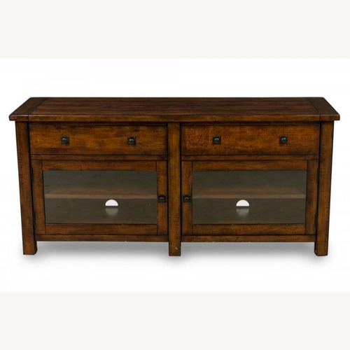 Used Pottery Barn Benchwright Dark Brown Wood Media Storage for sale on AptDeco