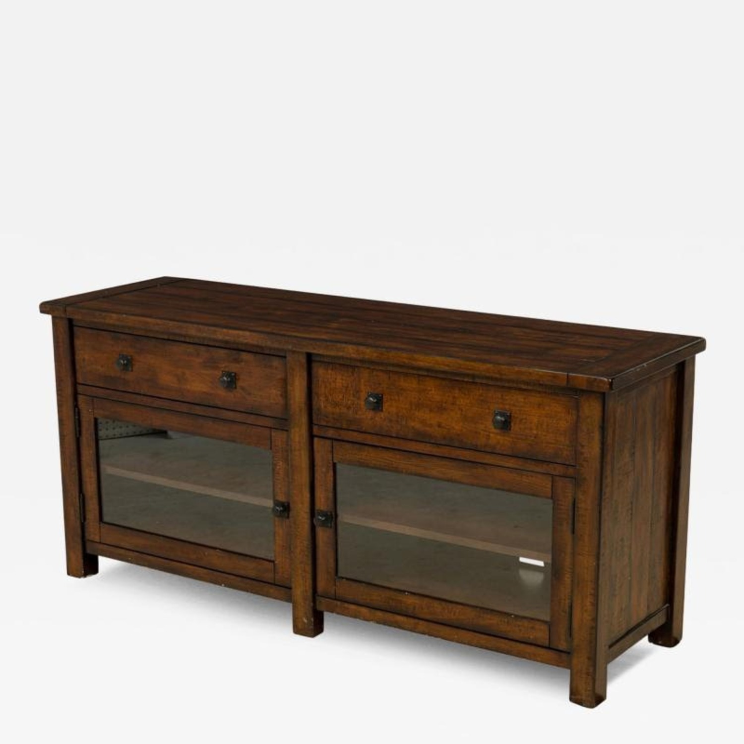 Pottery Barn Benchwright Dark Brown Wood Media Storage - image-2