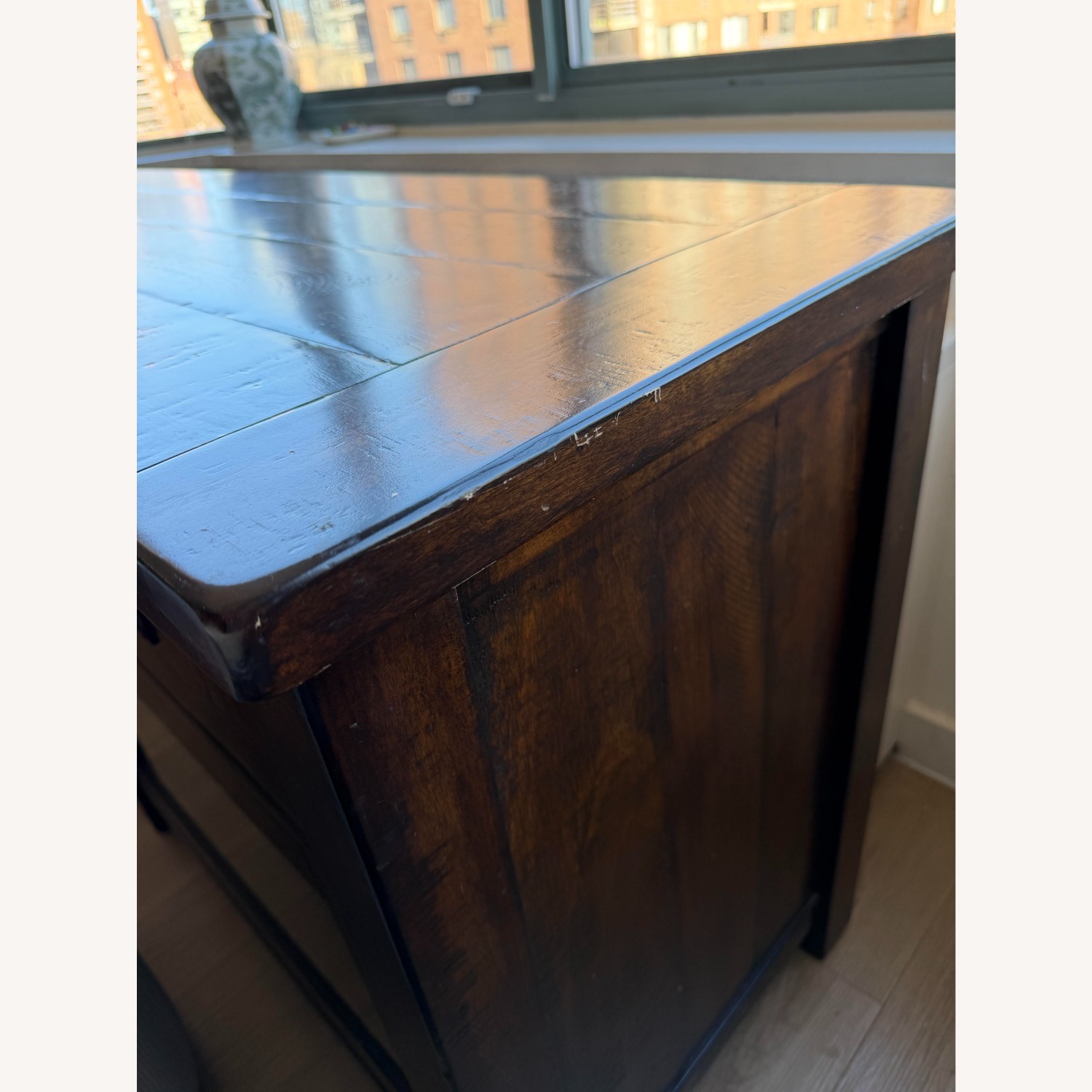 Pottery Barn Benchwright Dark Brown Wood Media Storage - image-7