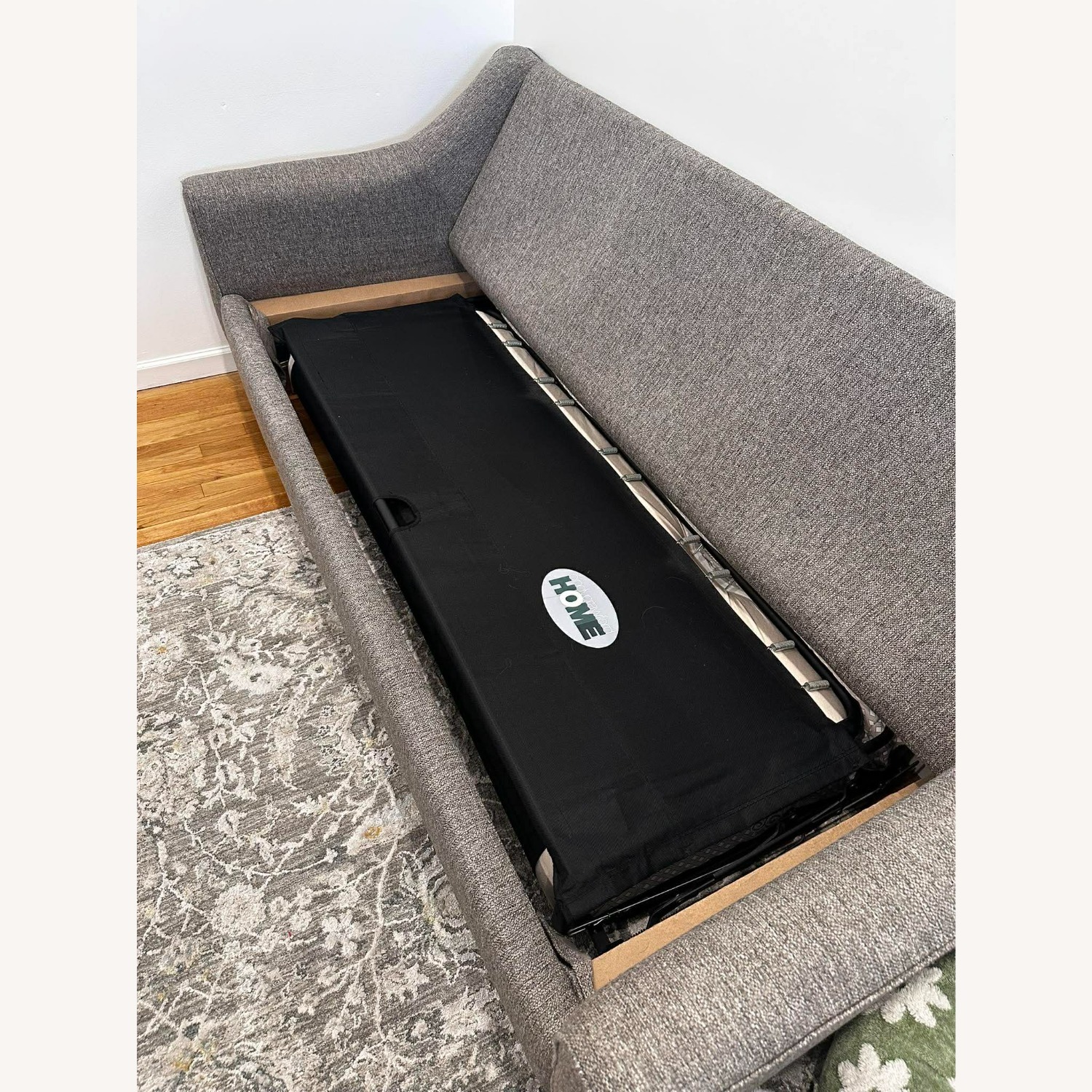 Rooms To Go Light Gray Fabric Sleeper Sofa - image-4