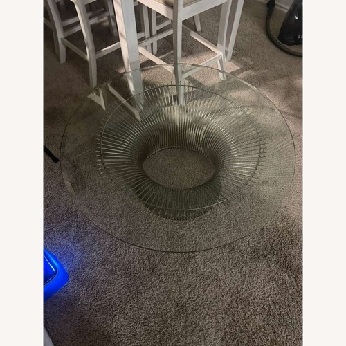 Used Warren Planter Glass Coffee Table for sale on AptDeco