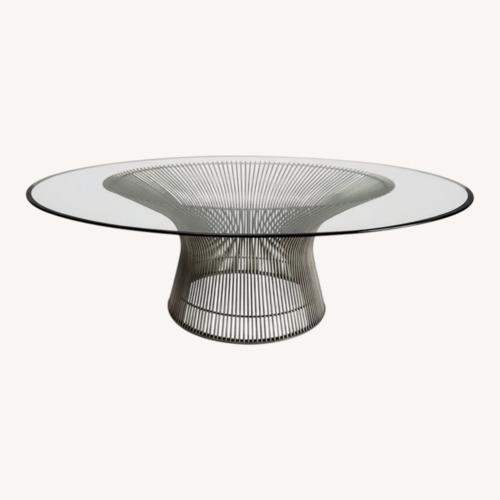 Used Warren Planter Glass Coffee Table for sale on AptDeco