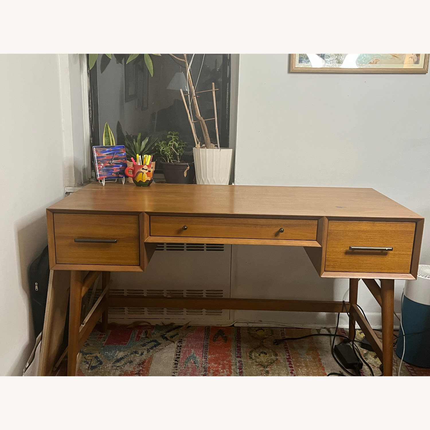 West Elm Midcentury Desk  Acorn - image-1