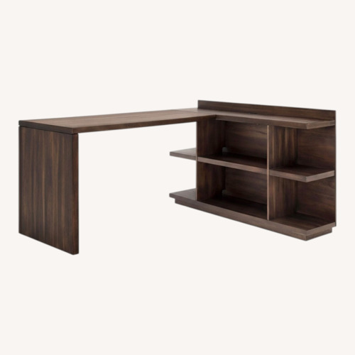 Used Newell Large L-shaped Desk With Outlets for sale on AptDeco