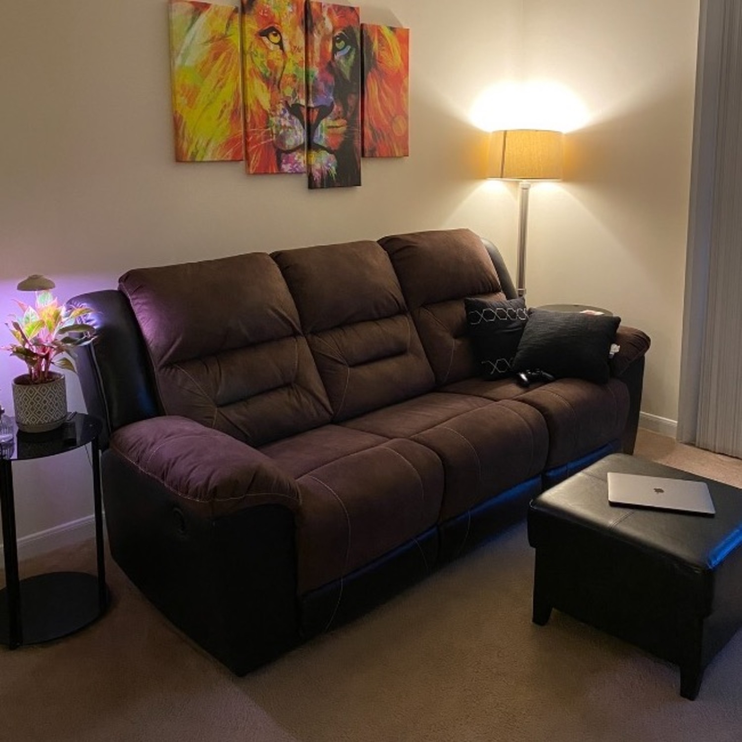 Ashley Furniture Dark Brown 3+ Seater Sofa - image-2