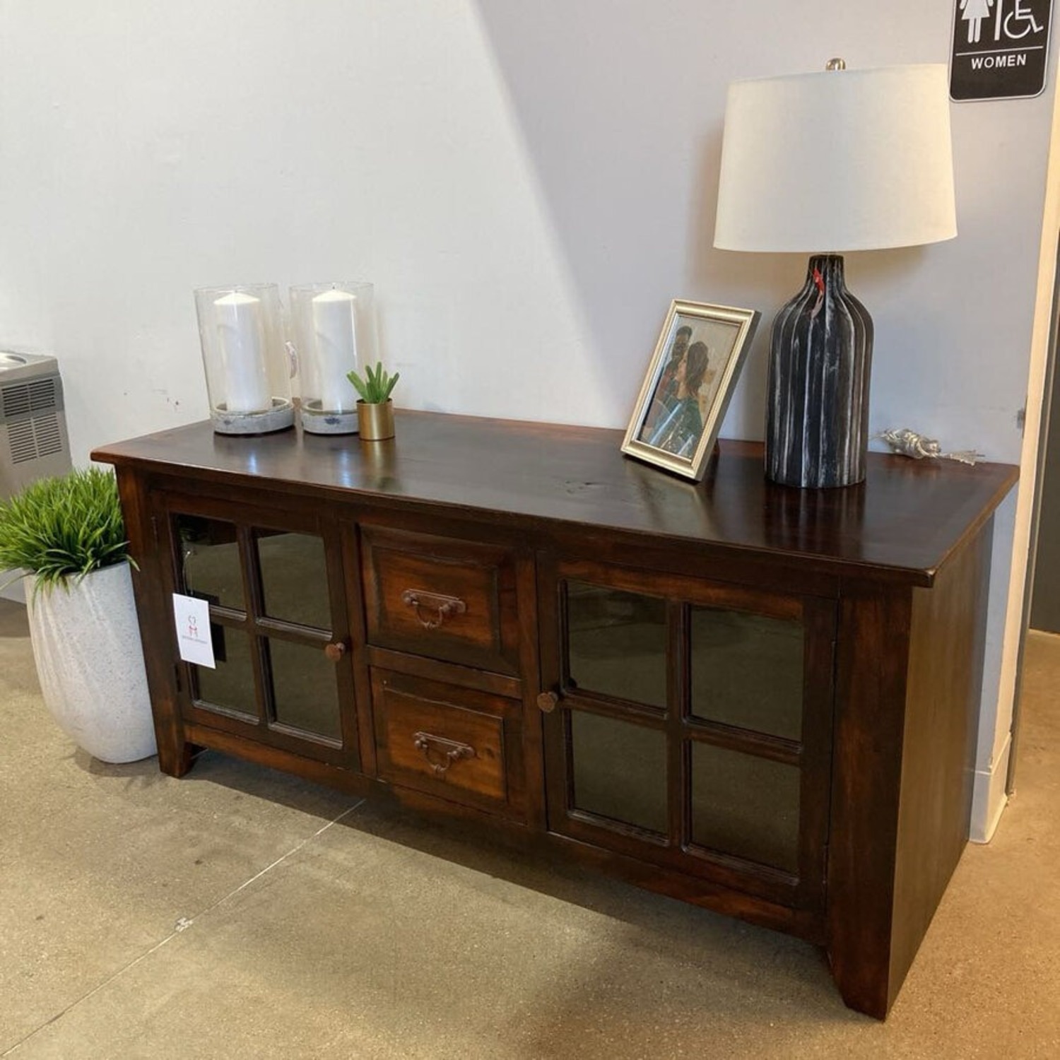 Dark Wood Dexter Media Console - image-2