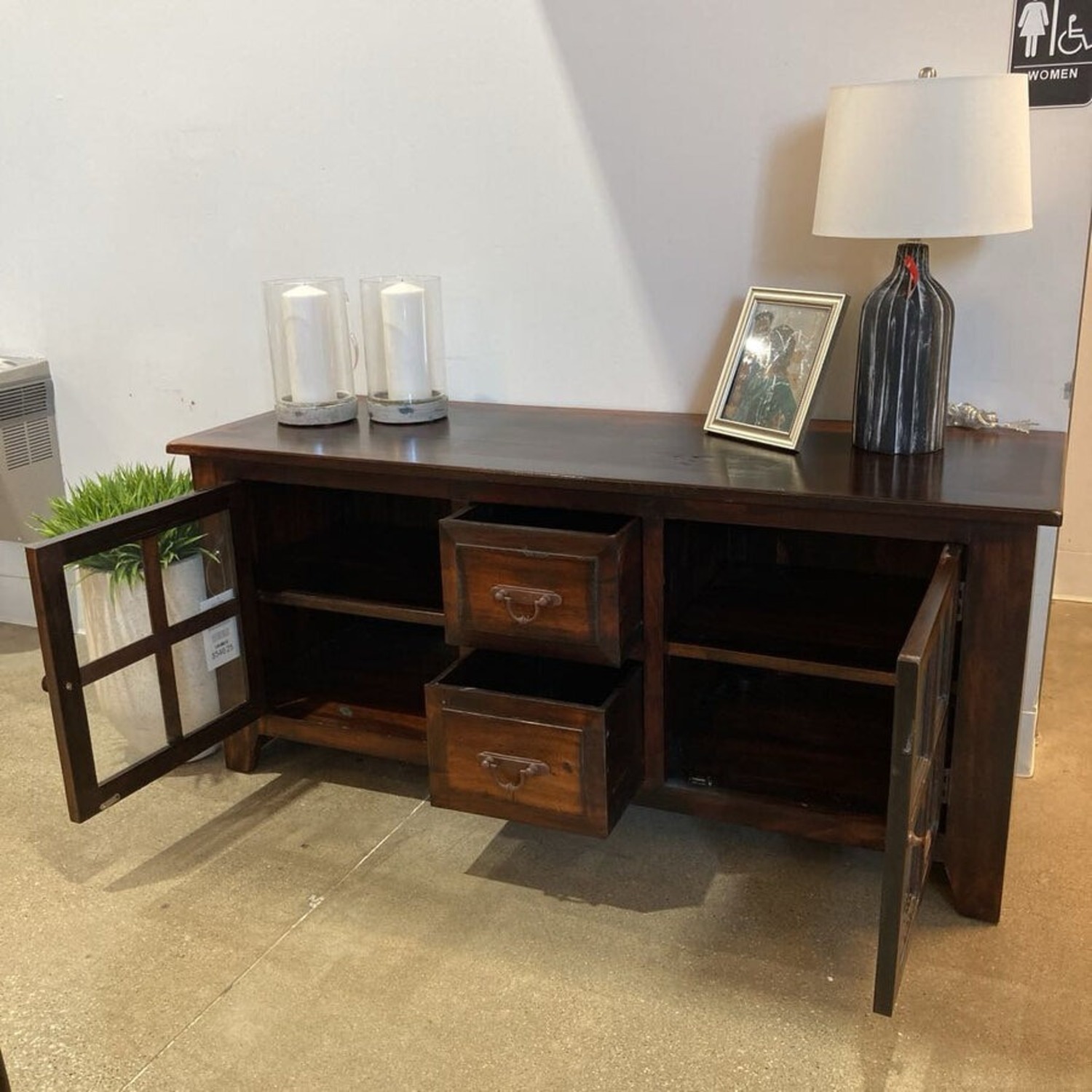 Dark Wood Dexter Media Console - image-14