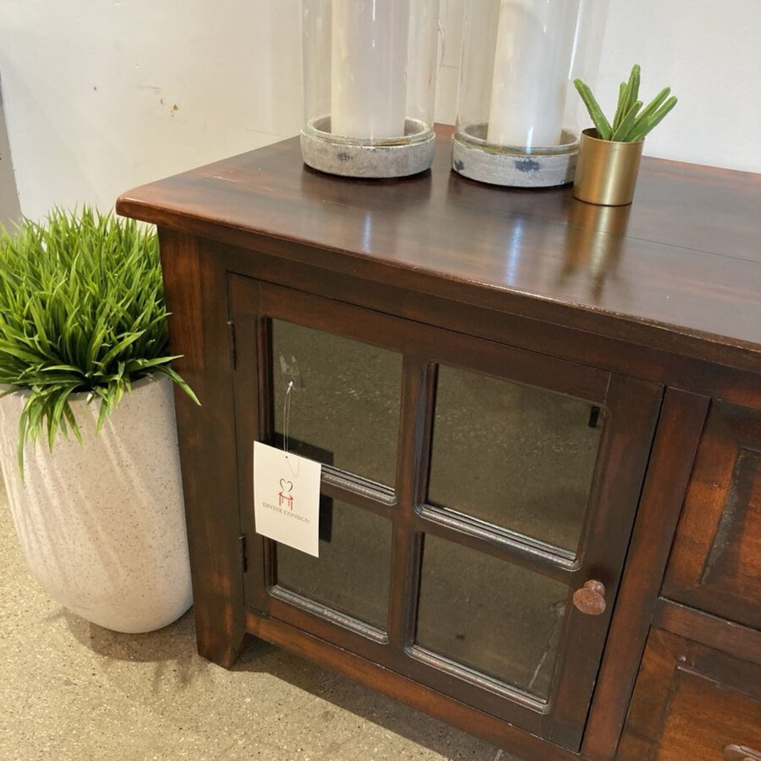 Dark Wood Dexter Media Console - image-4