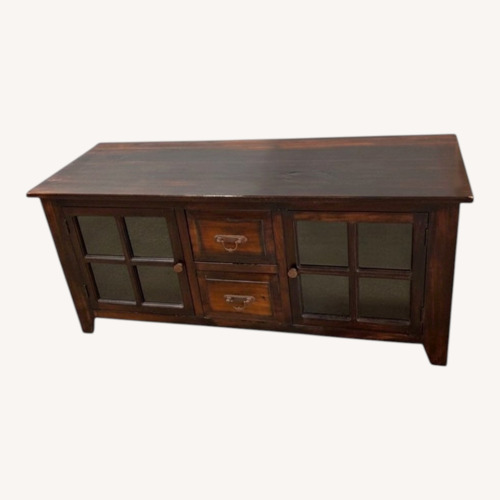 Used Dark Wood Dexter Media Console for sale on AptDeco