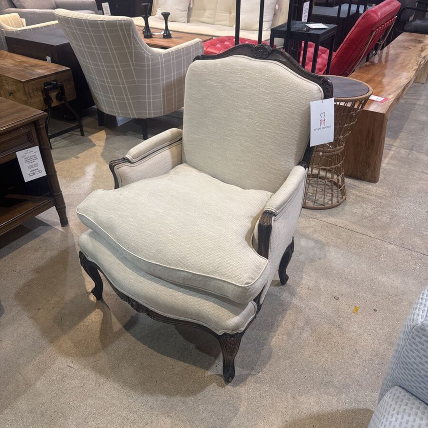 Louis XV Style Bergere Armchair - image-1