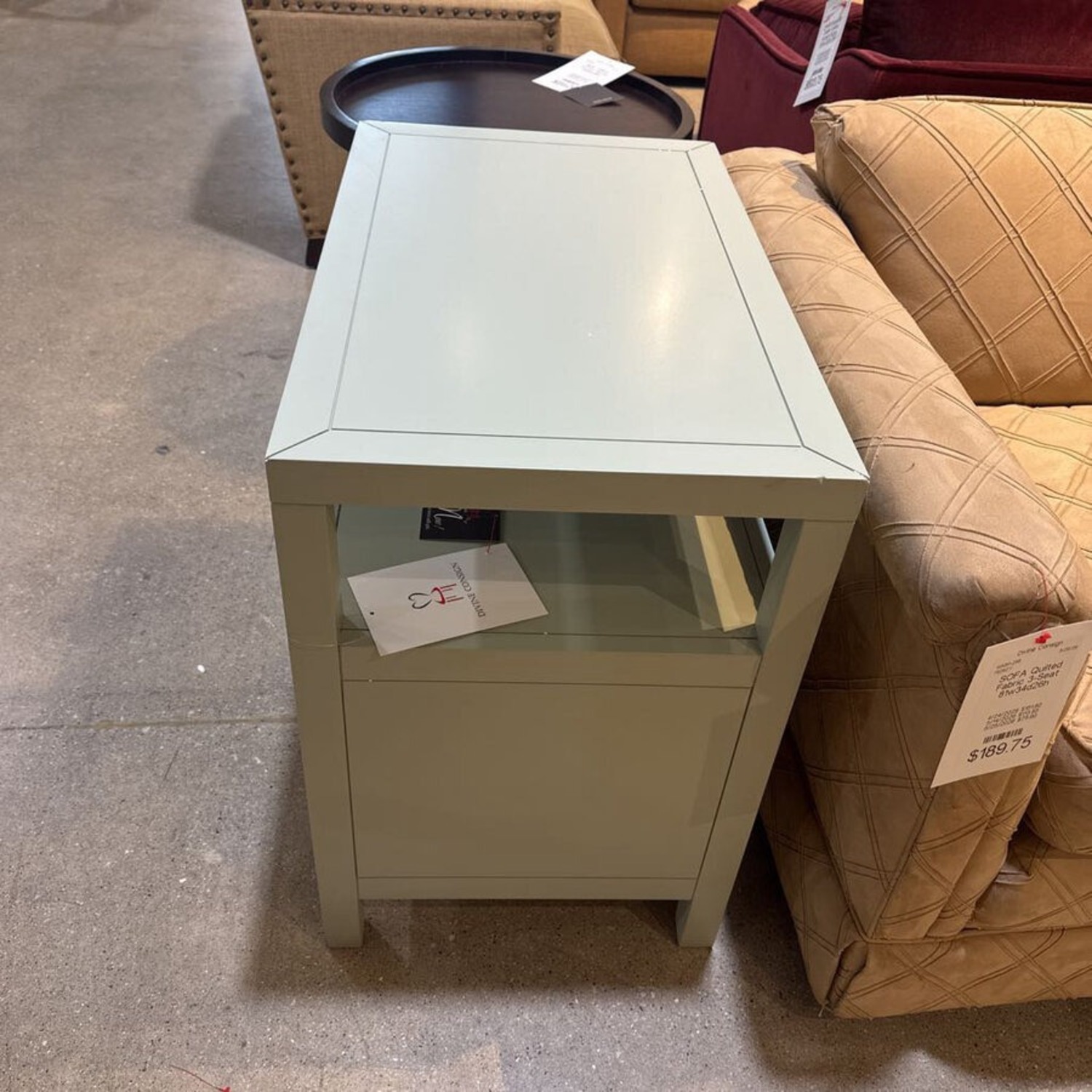 Celine 2-Drawer Nightstand Sage/Gold  - image-3