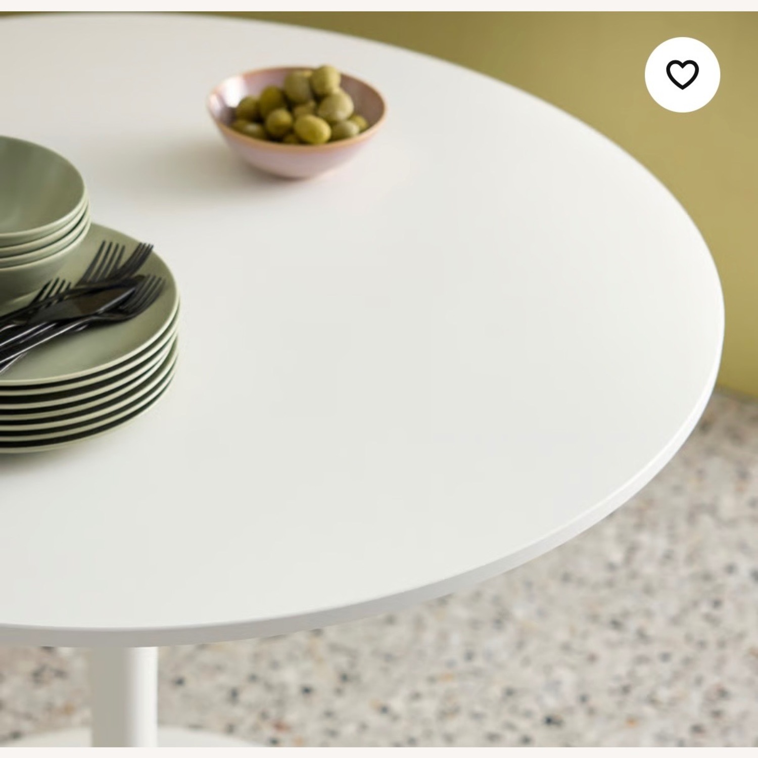 IKEA White DOCKSTA Tulip Table  - image-4