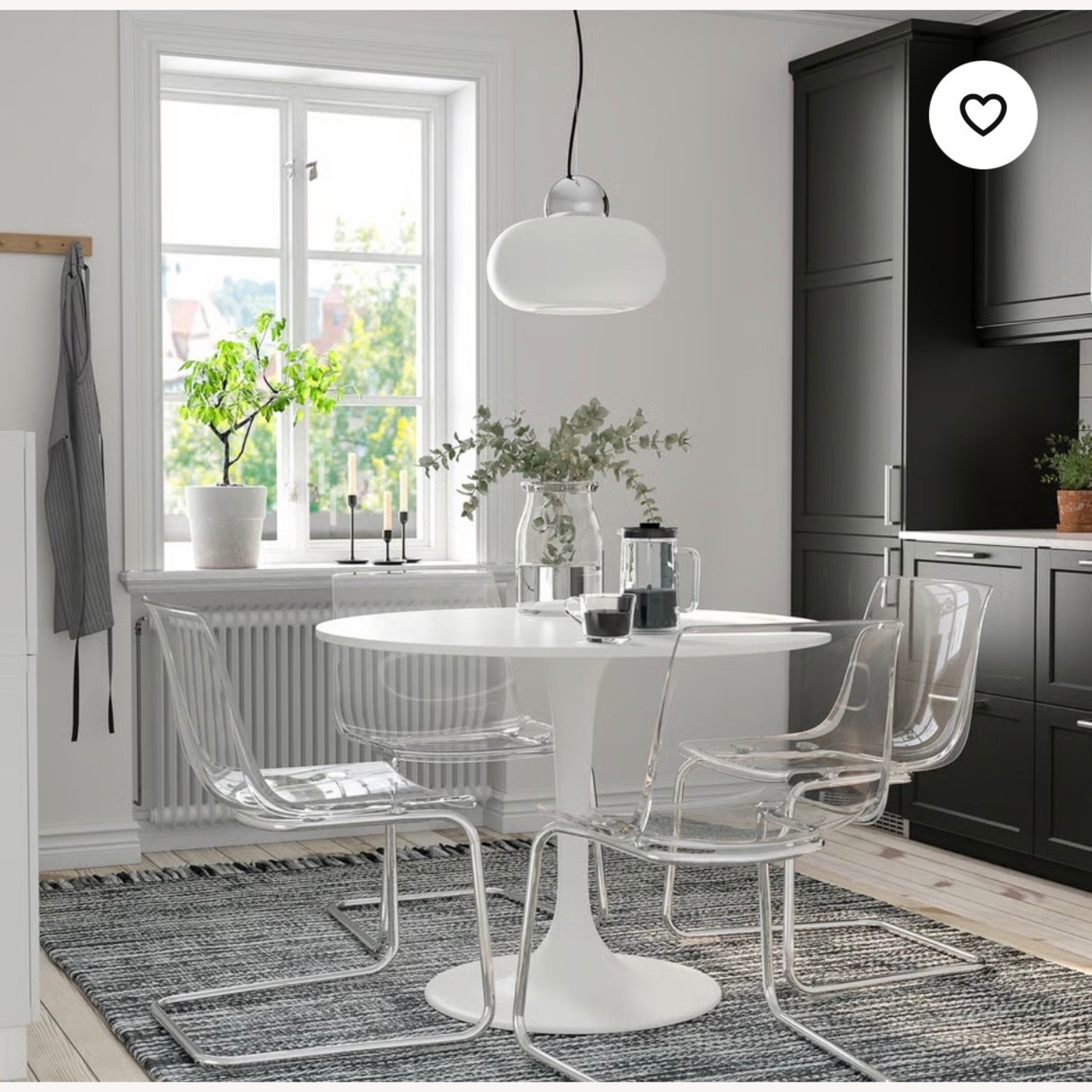 IKEA White DOCKSTA Tulip Table  - image-3