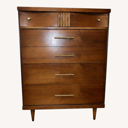 Used Vintage Mid-Century Modern Walnut Dresser  for sale on AptDeco