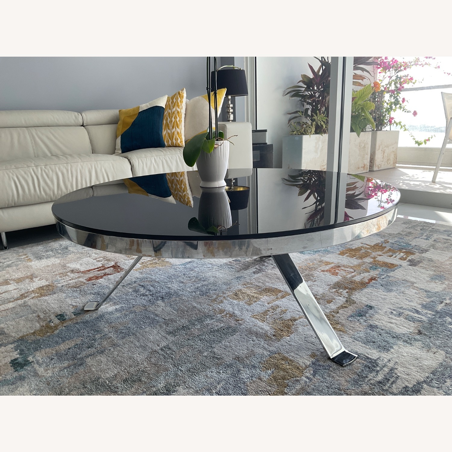 BoConcept Black Glass Coffee Table - image-2