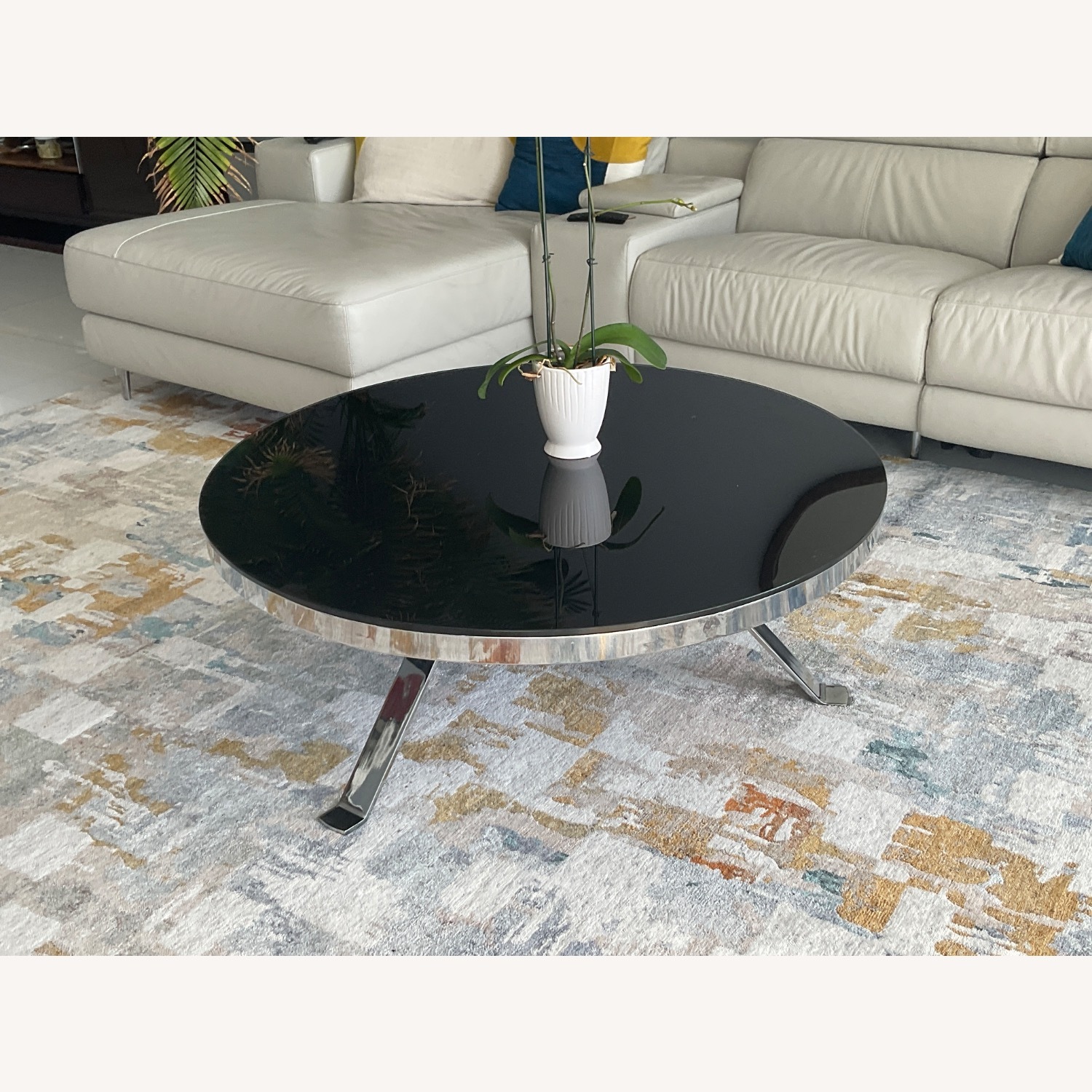 BoConcept Black Glass Coffee Table - image-3