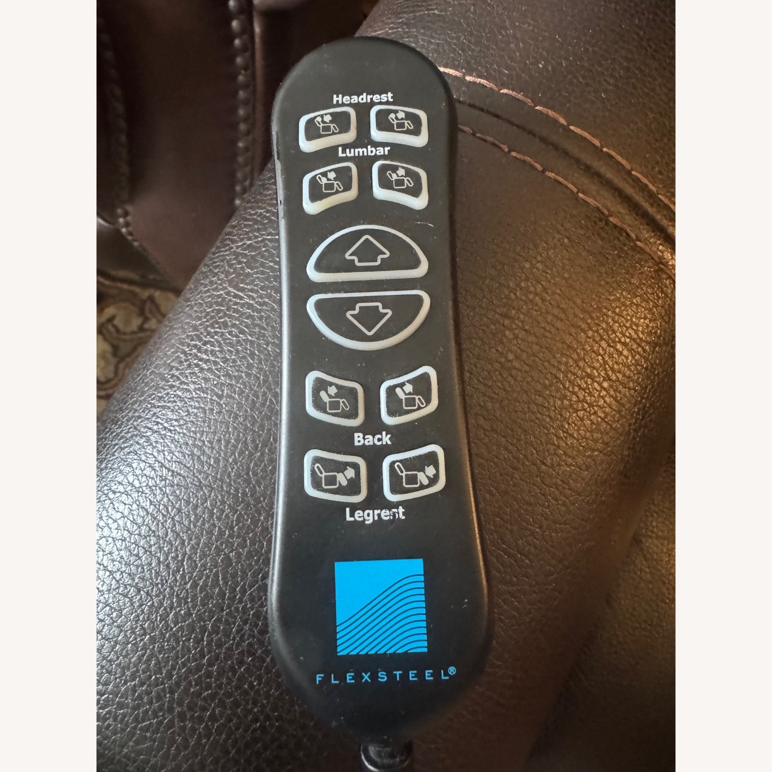 Flexsteel Dark Brown Leather Recliner - image-2