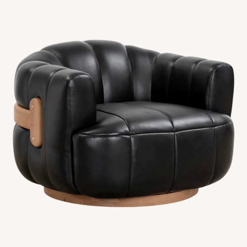 Used Sunpan Modern Home Black Wood Accent Chairs for sale on AptDeco