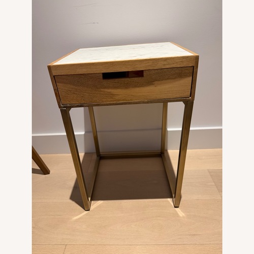 Used Vintage/Antique Natural Marble Nightstand for sale on AptDeco