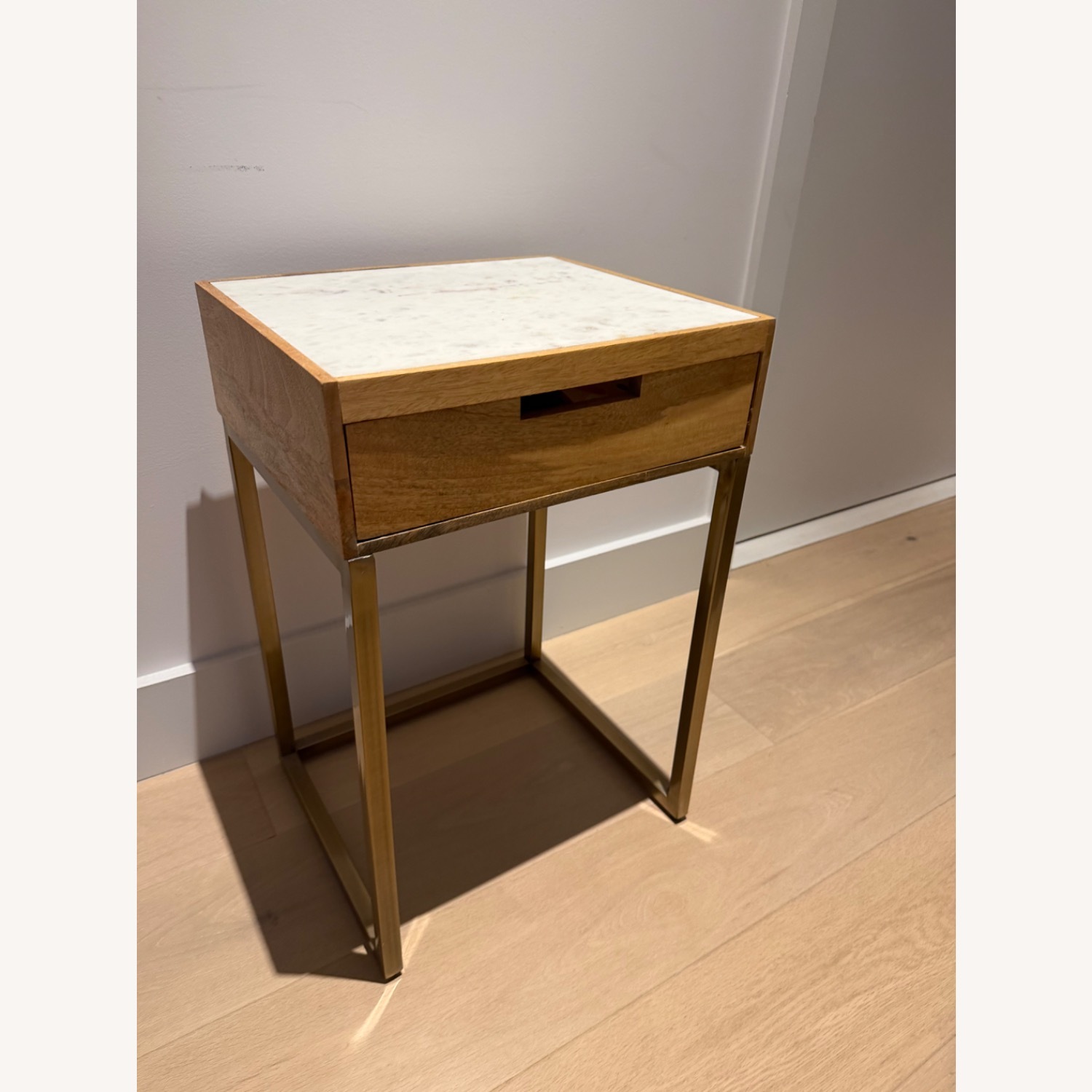 Vintage/Antique Natural Marble Nightstand - image-2