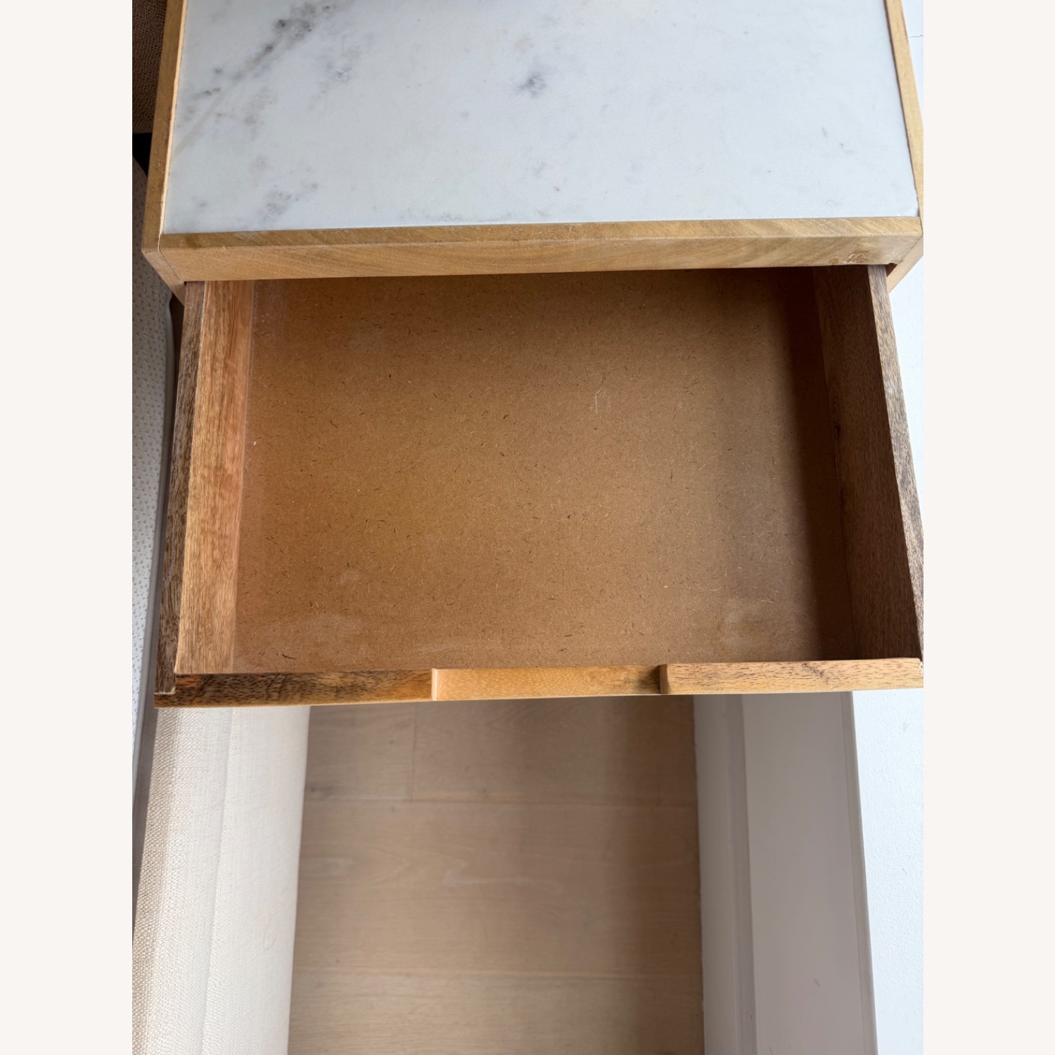 Vintage/Antique Natural Marble Nightstand - image-5