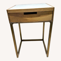 Vintage/Antique Natural Marble Nightstand