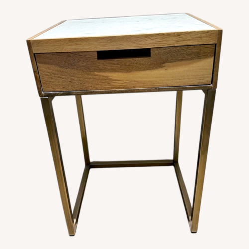 Used Vintage/Antique Natural Marble Nightstand for sale on AptDeco