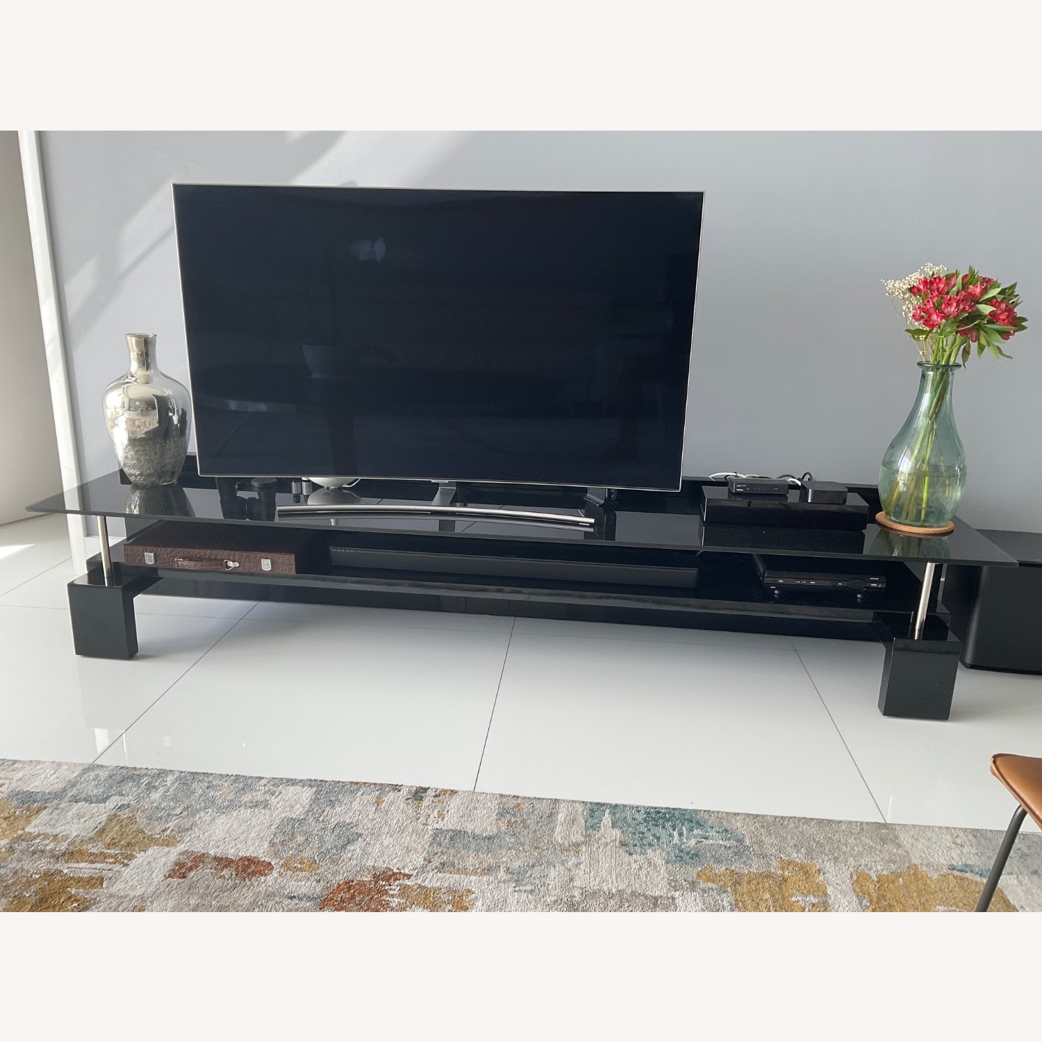 Black Glass Sideboard - image-1