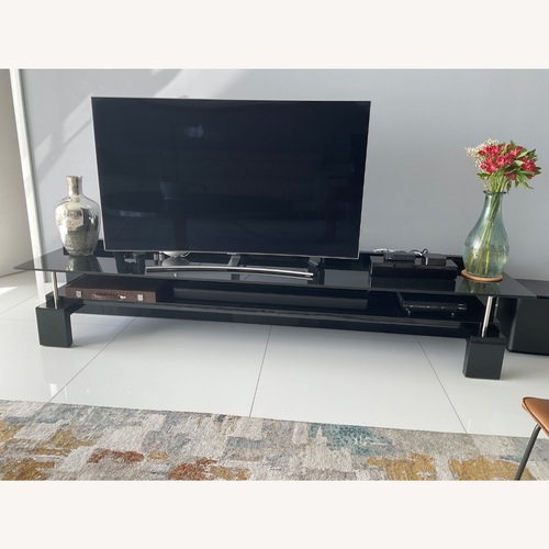 Used Black Glass Sideboard for sale on AptDeco