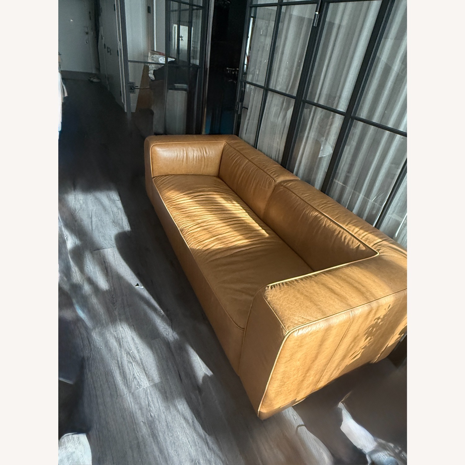 CB2 Lenyx Saddle Leather Sofa - image-2