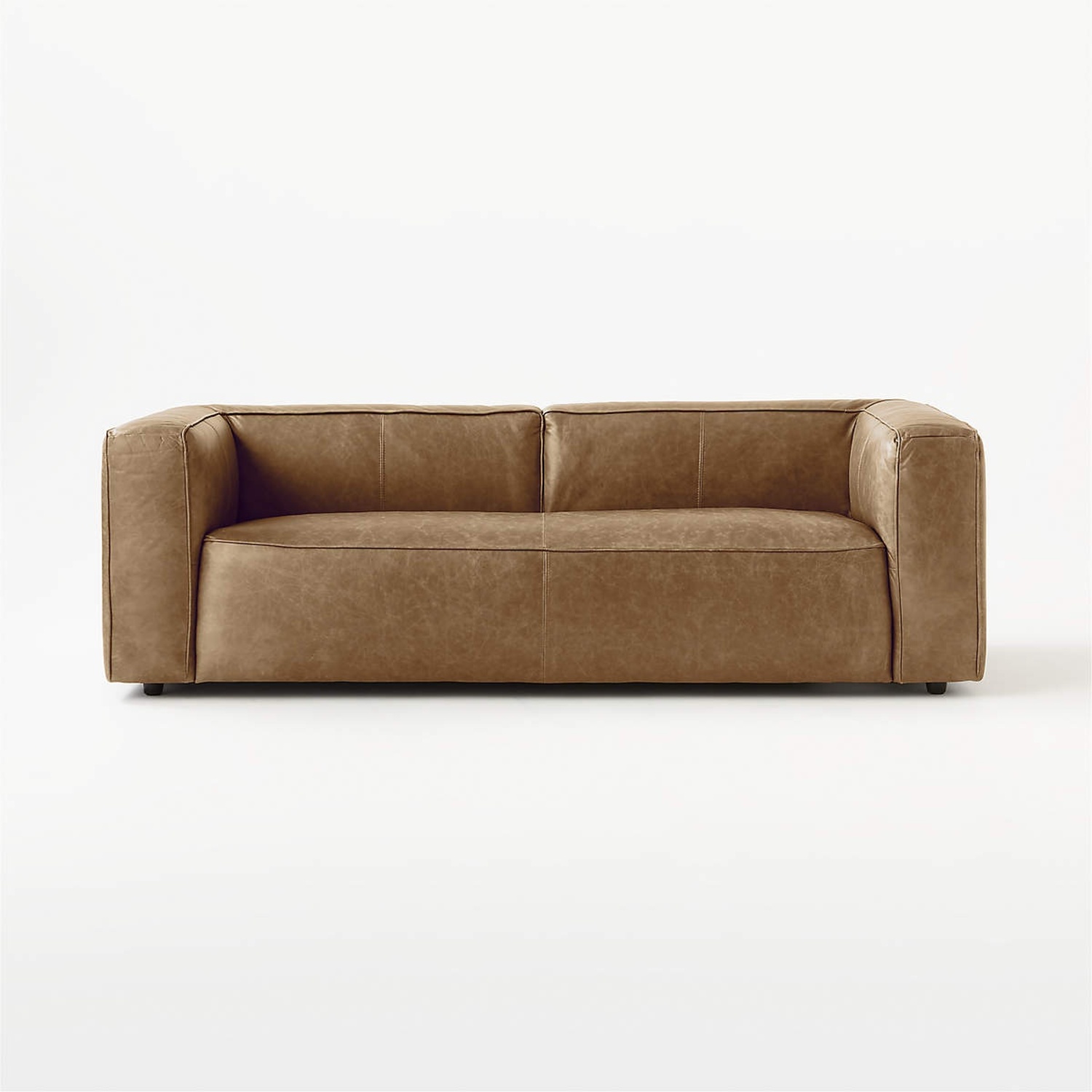 CB2 Lenyx Saddle Leather Sofa - image-4