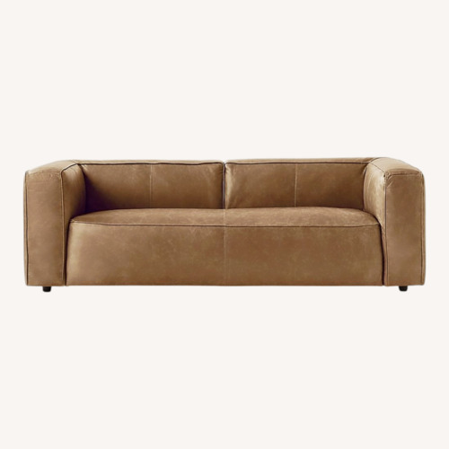 Used CB2 Lenyx Saddle Leather Sofa for sale on AptDeco