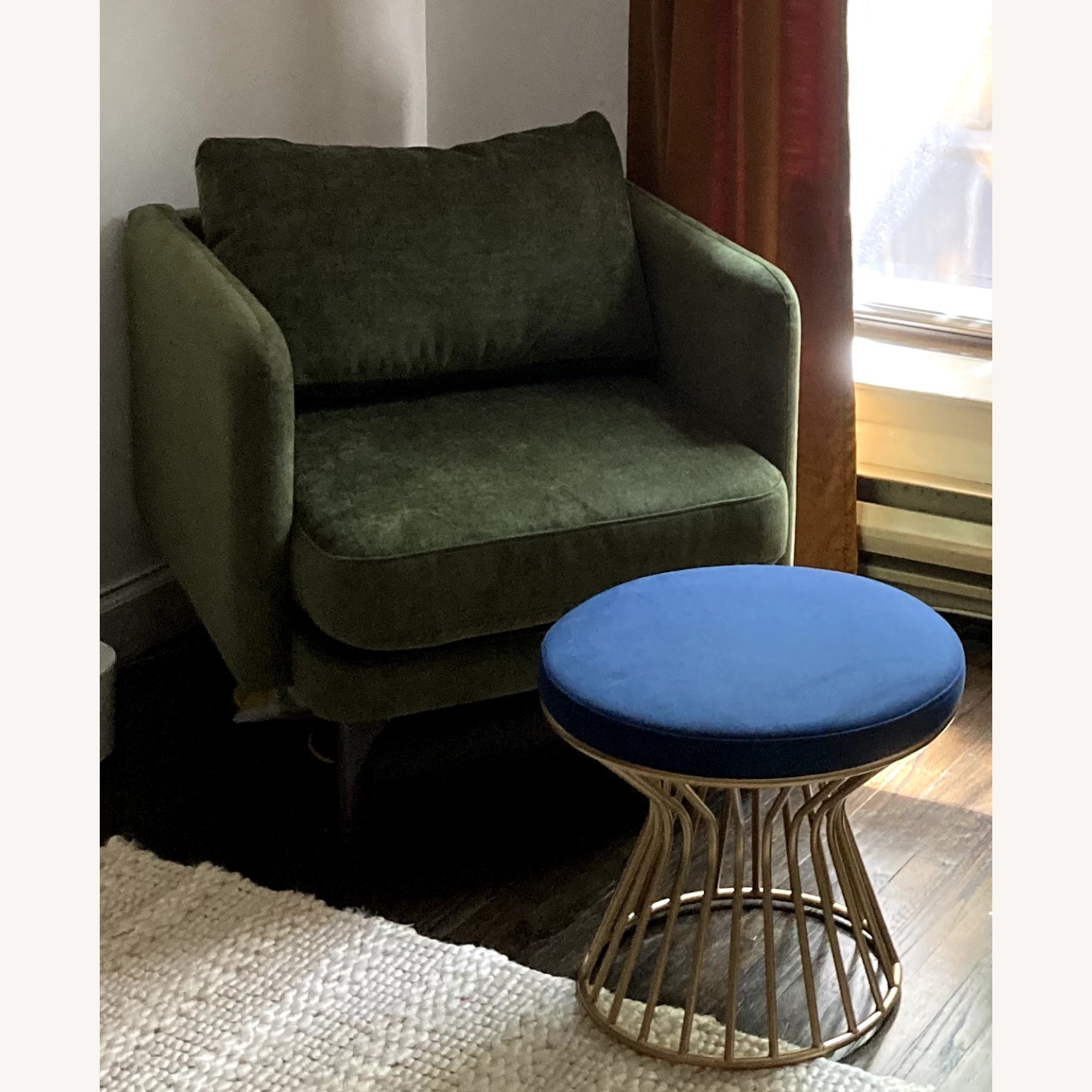 West Elm Auburn Chair - Tarragon/Olive Green - image-3