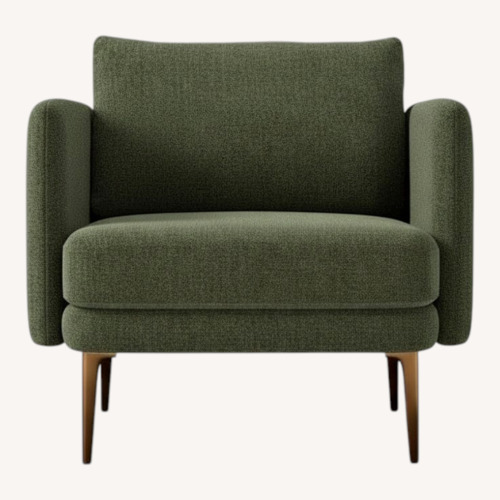 Used West Elm Auburn Chair - Tarragon/Olive Green for sale on AptDeco