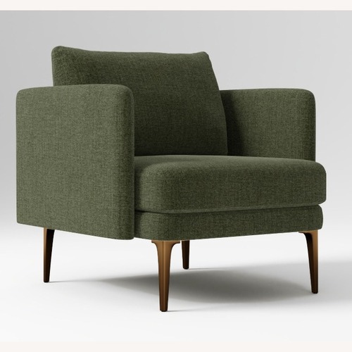 Used West Elm Auburn Chair - Tarragon/Olive Green for sale on AptDeco
