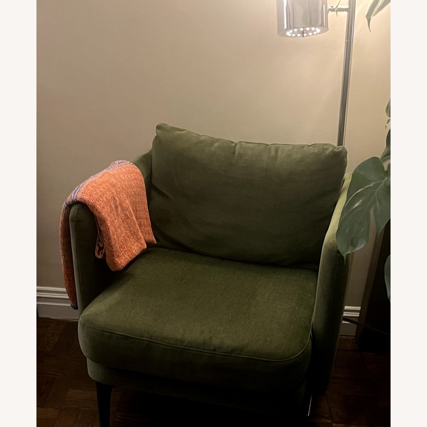 West Elm Auburn Chair - Tarragon/Olive Green - image-2