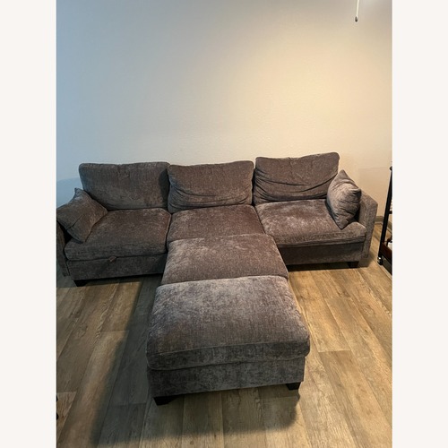 Used Light Gray Fabric 2 Piece Sectional for sale on AptDeco