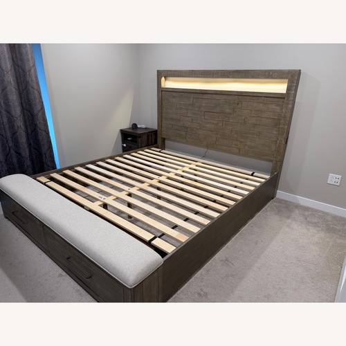 Used Macy's Intrigue King Bed for sale on AptDeco