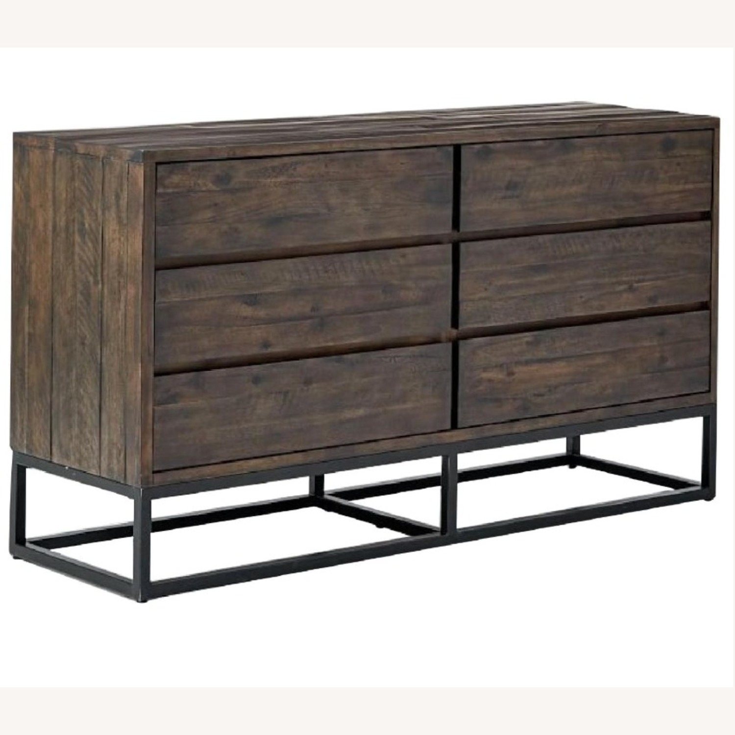 West Elm Dark Brown Logan Industrial 6-Drawer Dresser - image-6